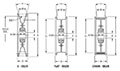 Idler Pulley Units - Dimensions