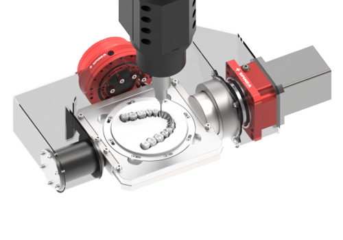 Photograph of a Spinea dental milling machine.